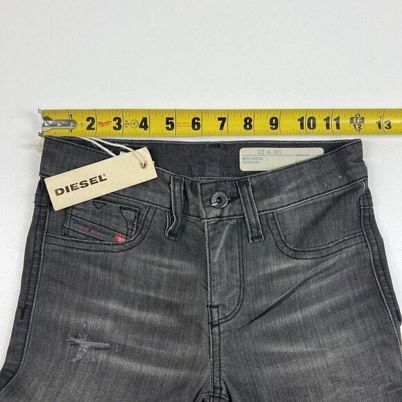 Diesel Women’s Jeans 23 0RZ62 Livier Super Slim Jegging Black Denim - Picture 6 of 12